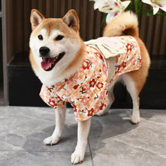 【夏祭りや花火大会に✨】柴犬ちゃんにもぴったりな和風ドッグウェア。お散歩がもっと楽しくなる、綿100%の涼しい薄手浴衣(着物)です。おうちでの抜け毛防止やお出かけ時の注目度も抜群!