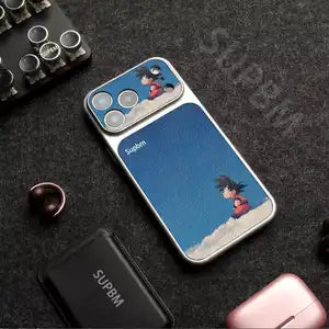 グラフィティボーイ 小羊皮スマホケース カラーブロッキング 全 5 色 iPhone17ProMax/16Pro/15Pro/12 対応