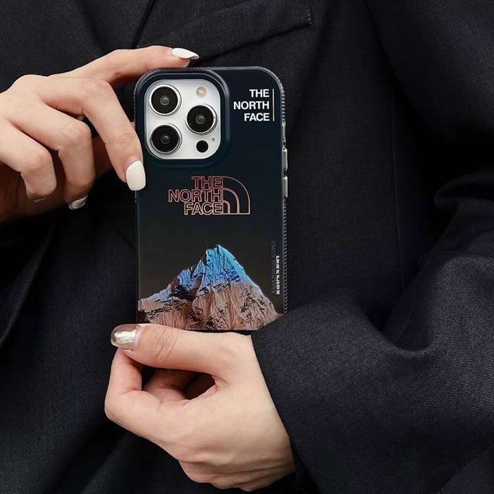 [アーバンアウトドア] マウンテン風 シリコン iPhoneケース / 衝撃吸収・メンズトレンド