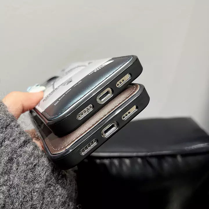 [モジュラー調] パファー風 ロゴグラフィック スマホケース / 高耐久・大人ストリート