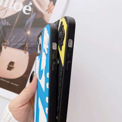 3D 立体柄 柔らかシリコンケース スポーツ風 個性的トレンドデザイン 耐衝撃 高校生向け｜iPhone17e/17Air/16/15 Pro Max 全機種対応