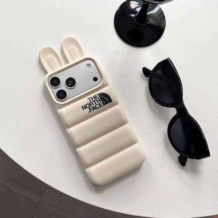 立体ダウン風 キツネ耳付き iPhone ケース ソフトシリコン製 耐衝撃保護 かわいいスタイル iPhone 各機種対応 大人可愛い 女性・高校生向け