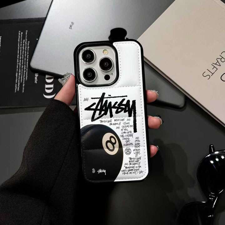ダウンジャケットデザイン スマホ保護ケース 人気ブラック 8 ボールモチーフ｜iPhone 17 Pro Max/17/16/15 Plus 対応 男女兼用 ストリートファッションブランド ギャラクシー S26/S25 専用カバー