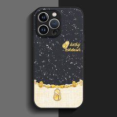 ラッキーひょうたん グリッタースマホケース 全 10 色 縁起柄 iPhone 対応