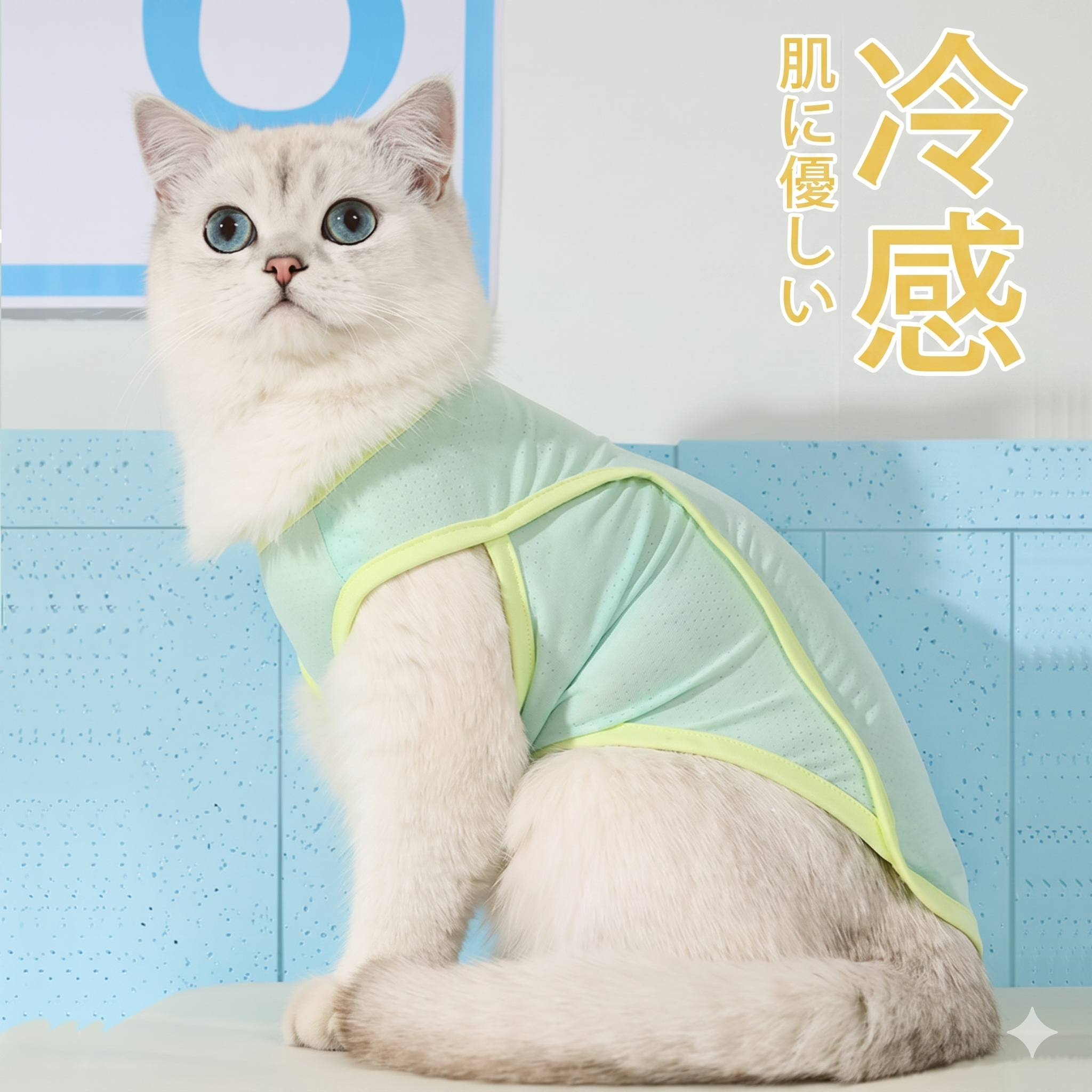 【夏用ひんやり犬猫服】薄手で通気性抜群のクールベスト。抜け毛防止・UVカット・熱中症対策をこれ1枚で！ワンちゃん・猫ちゃん兼用の夏の快適ウェア。