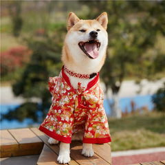 犬の服 夏用 薄手 浴衣 着物 柴犬 服 犬服 ペット服 ドッグウェア 散歩 抜け毛防止 花火大会 夏祭り 綿100% コットン 和柄 お祭り 小型犬 中型犬