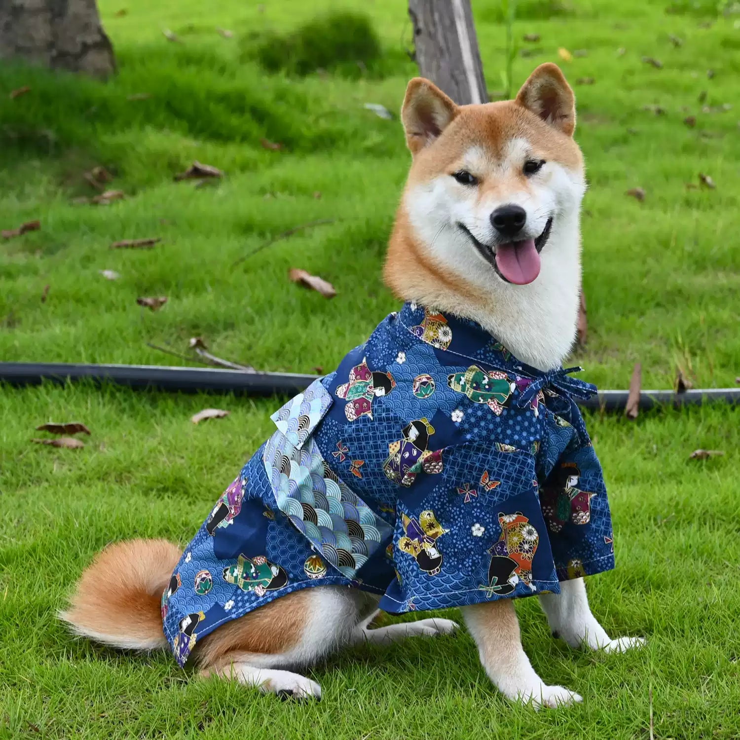 犬の服 夏用 薄手 浴衣 着物 柴犬 服 犬服 ペット服 ドッグウェア 散歩 抜け毛防止 花火大会 夏祭り 綿100% コットン 和柄 お祭り 小型犬 中型犬