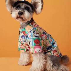 【夏用・リゾート風】犬服 アロハシャツ ドッグウェア ペット用シャツ 犬の服 サマーウェア お散歩 涼しい トレンディ（トイプードル・チワワ・プードル対応）小型犬