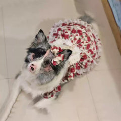 【中大型犬】中大型犬用 ローズプリンセスドレス 犬服 ワンピース スカート お散歩 快適 抜け毛防止 部屋着（ゴールデンレトリバー・ボーダーコリー対応）サマーウェア