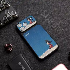 グラフィティボーイ 小羊皮スマホケース カラーブロッキング 全 5 色 iPhone17ProMax/16Pro/15Pro/12 対応